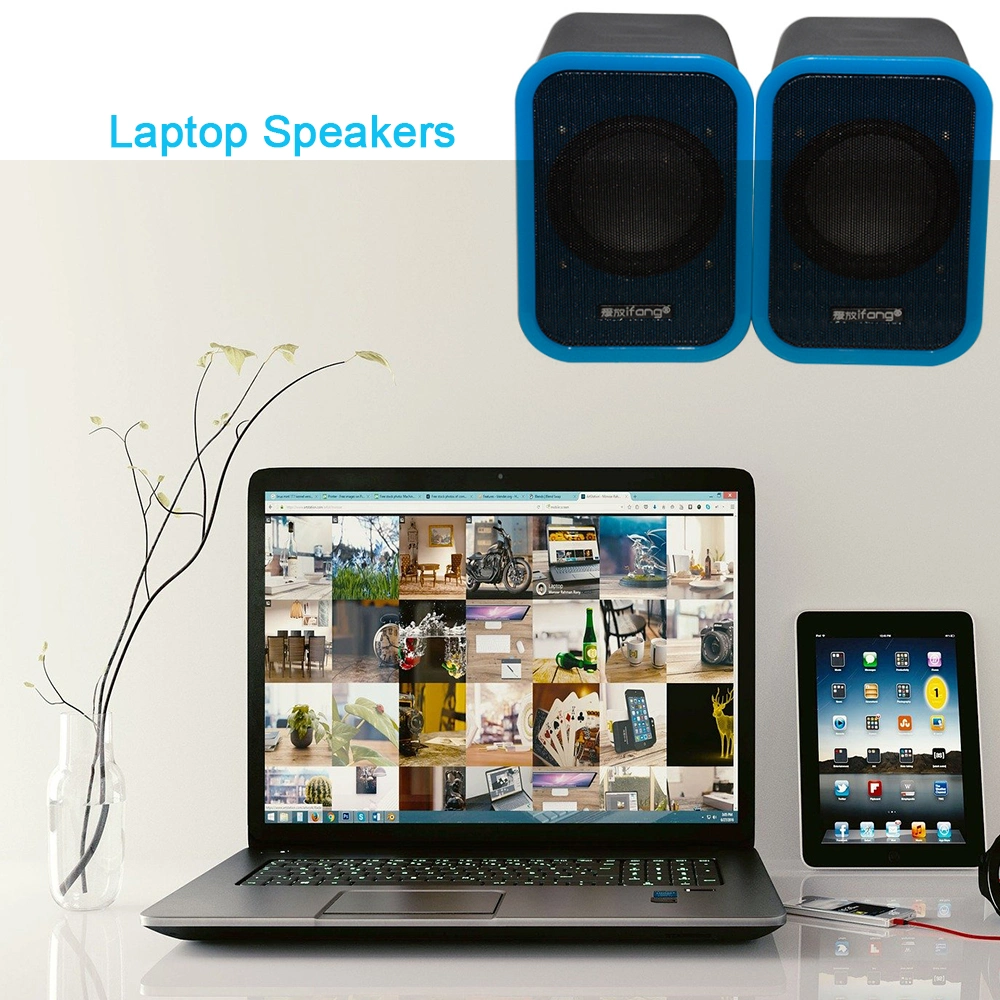 2021 New Audio Speaker PC Computer Home Theatre System 2.0 Speaker USB Wired Speaker