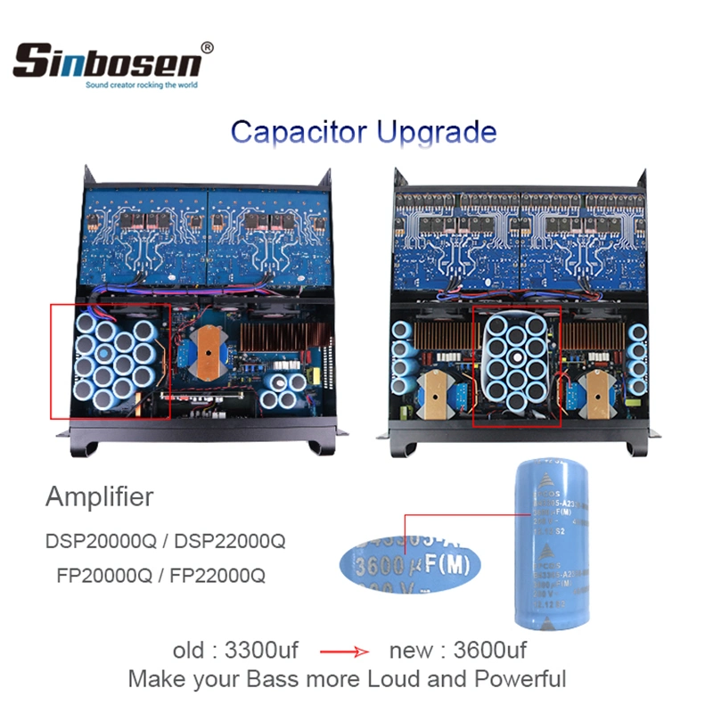 Sinbosen 5000 Watts Professional Power Amplifier Fp22000q Audio Amplifier Circuit Power Amplifier