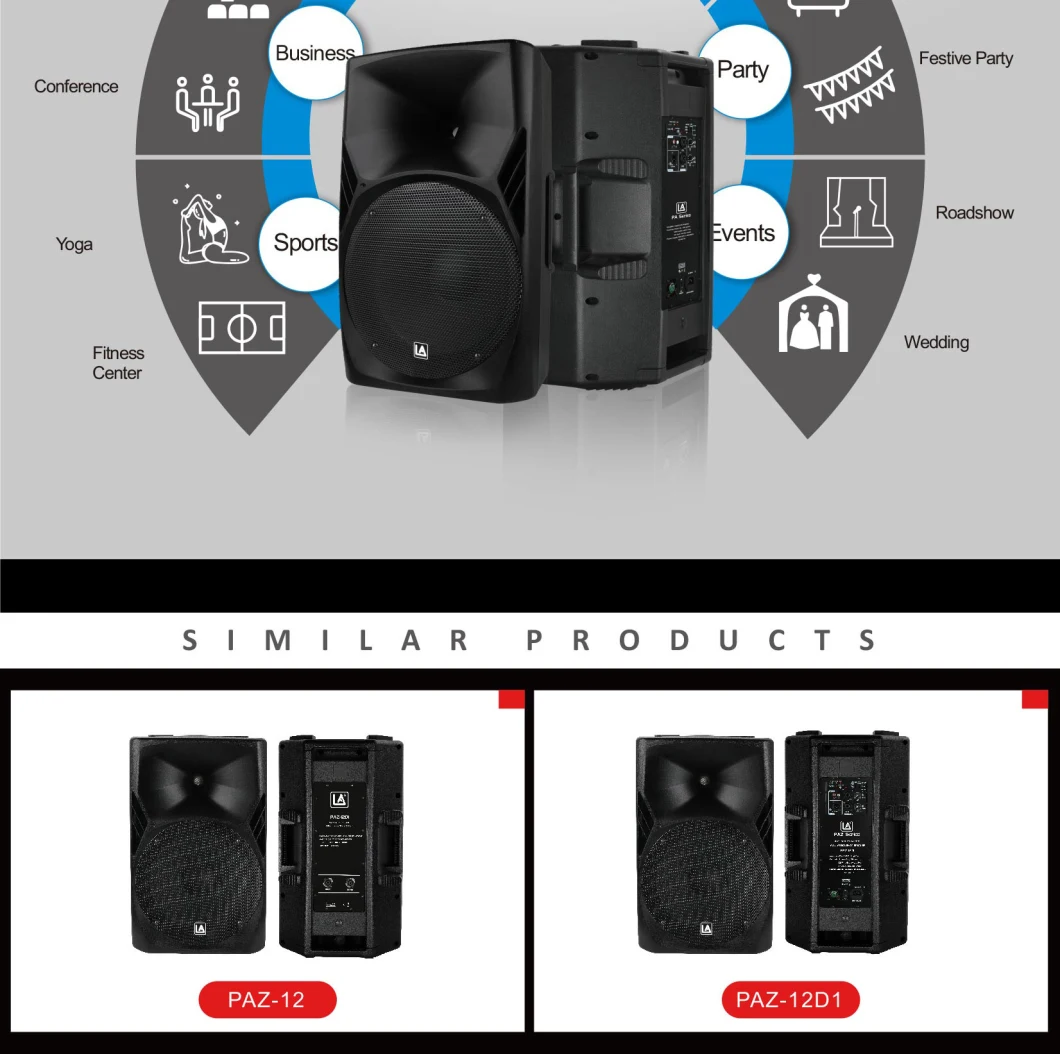 Paz-12D1 2-Way Full Range Speaker Professional Speaker