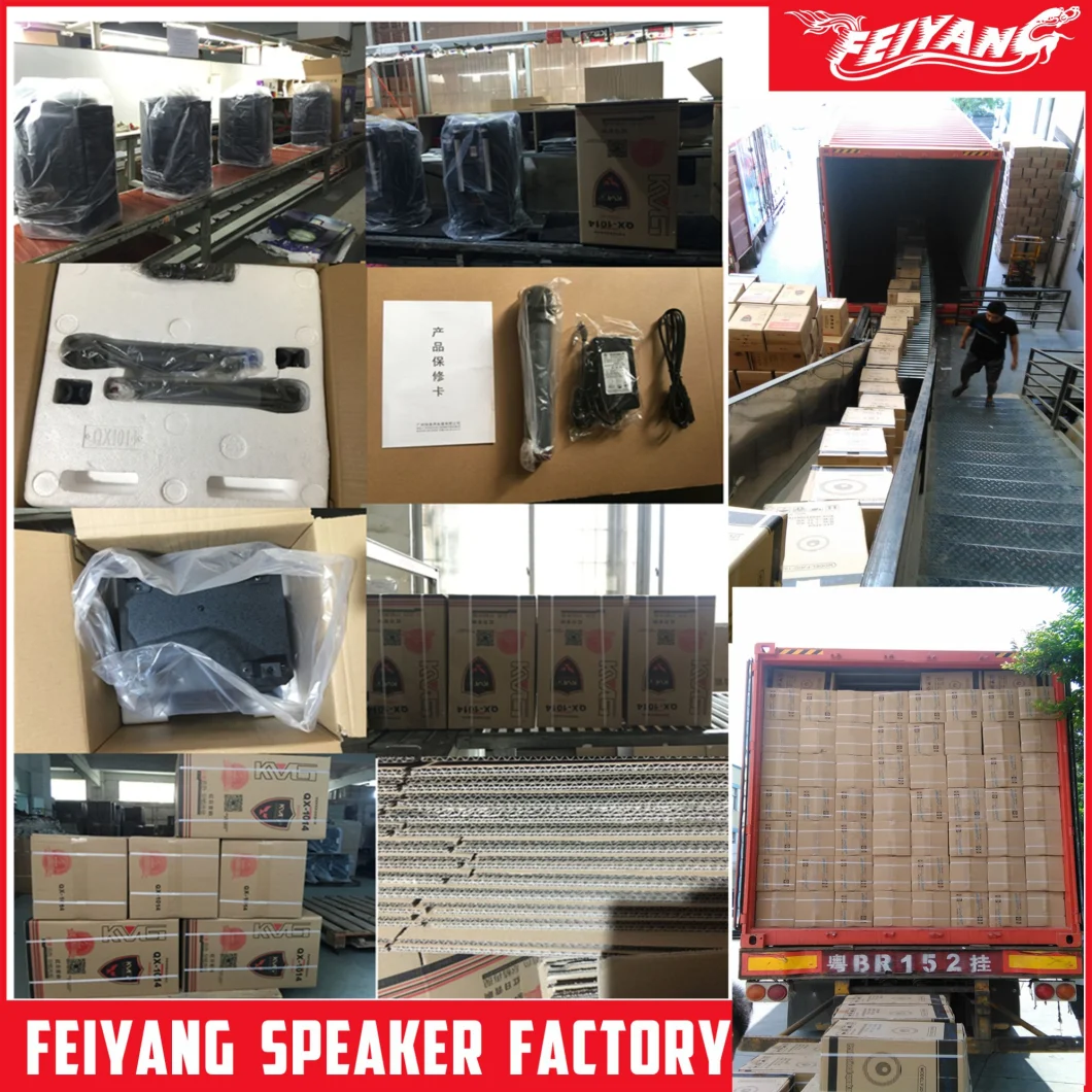 15inch Feiyang Temeisheng 2.0 Pair Active Plastic Speaker, Baffle with Tripod Party Speaker, Karaoke Speaker Cx215