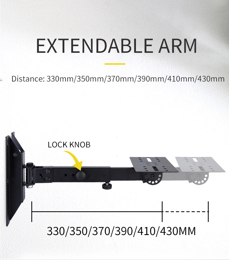 Heavy Duty Adjustable KTV Karaoke Speaker Bracket Wall Speaker Mount with Speaker Mount