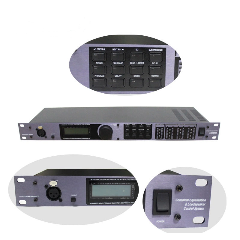 Sinbosen Professional Audio System 2 Input 6 Output Dbx PA Audio Effect Digital Audio Processor