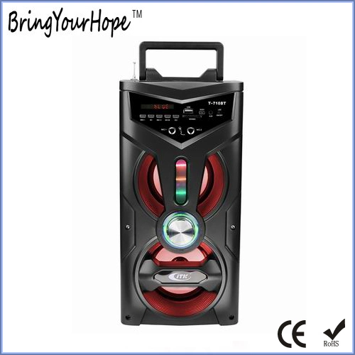 Karaoke Speaker Portable Wooden Bluetooth Speaker in Good Quality (XH-PS-710)