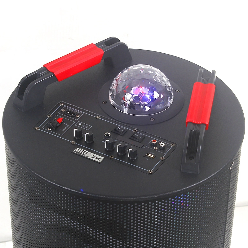 New Party Karaoke Bt Speakers Colorful LED Cylinder Super Bass