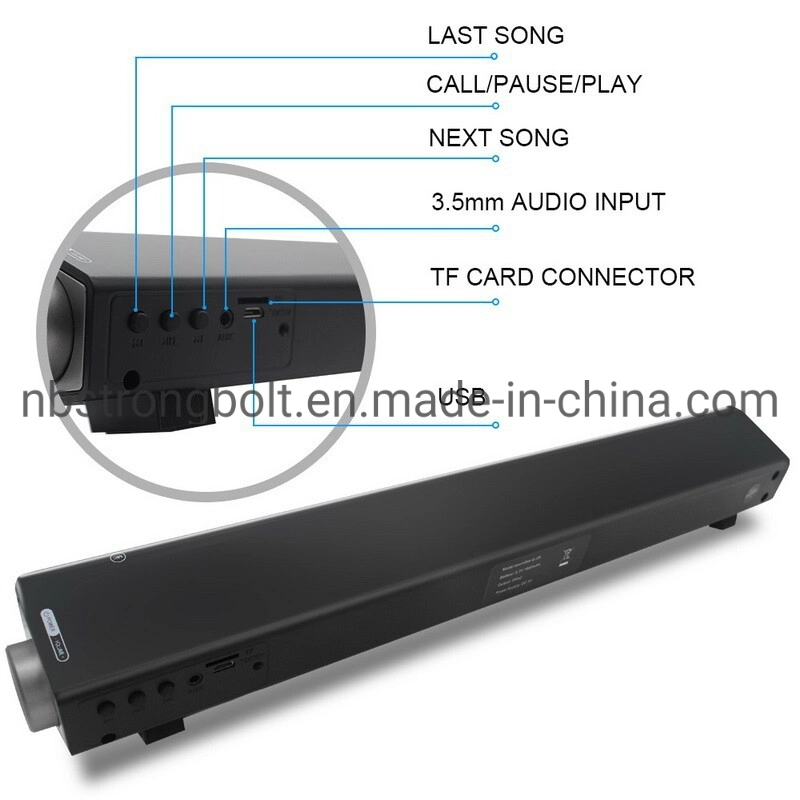 Soundbar Loudspeaker 5.0 Bluetooth Speaker Manufacturer 2.1 Intelligent Home Theater with Bass Sliver Sbs02