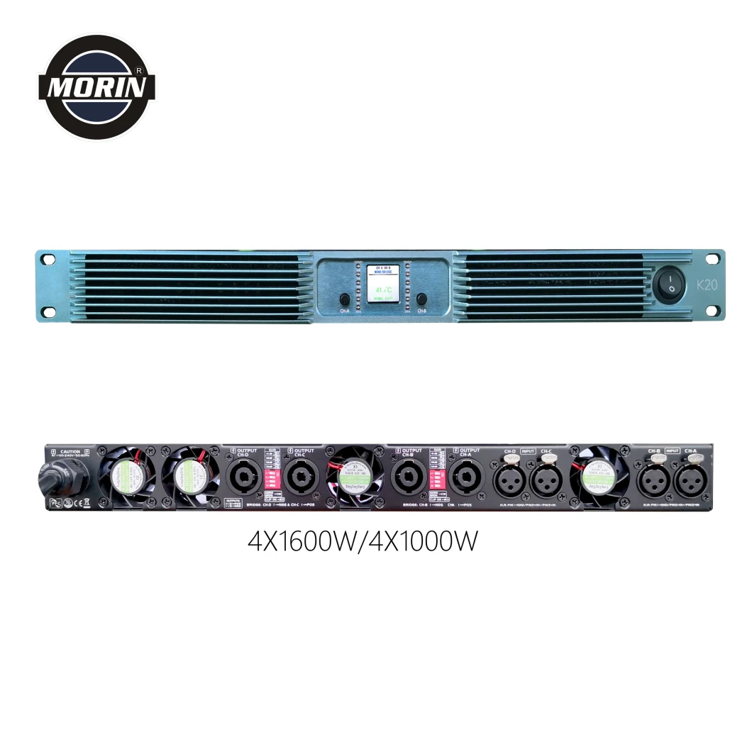 2000watts Big Power Amplifier 1u Class D Professional Power Amplifier for KTV, Bar, Club