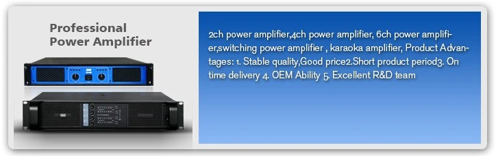 Class Ab Amplifier Big Power Two Channel Professional Power Amplifier 2*350W XP-250