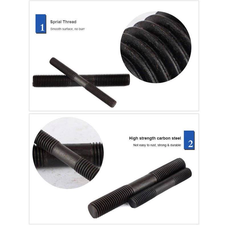 8.8 9.8 10.9 12.9 Thread Rod/Stud/Stud Metal/Stud Bolt and Nut Made in China