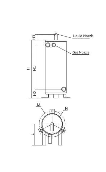 High Efficiency Tube in Shell Heat Pump Used Heat Exchanger