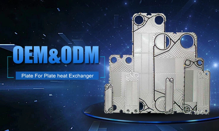 SS304/ SS316L/ Titanium Tl10p Plate Heat Exchanger Plate Manufacturer Price for Steam/Sea Water