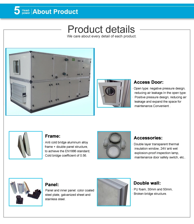 Full Fresh Air Heat Pump Heat Recovery Fresh Air Handling Unit