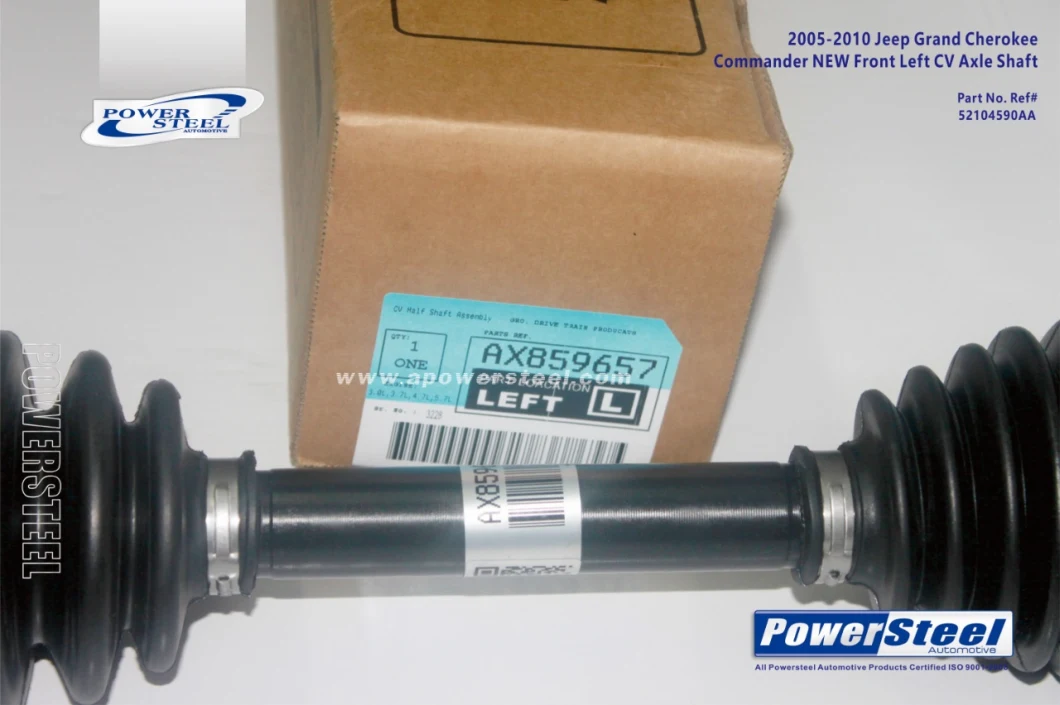 for 52104590AA- 2005-2010 Jeep Grand Cherokee Commander New Front Left CV Axle Shaft-Powersteel; for Jeep Commander 2006-2010jeep Grand Cherokee 2005-2010