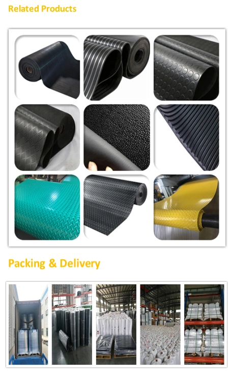 China Best Price Vulcanized Fine Ribbed Anti Slip Rubber Car Mats