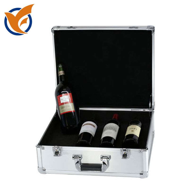 Customized Portable Durable Aluminum Tool Case Wine Case Equipment Case