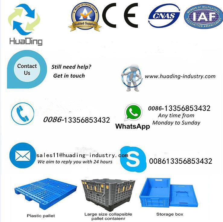 Best Selling Plastic Pallet Container 1200*1000*810 mm for Vegetables