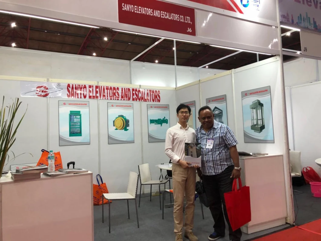 SANYO Gearless Traction Home Passenger Elevator Lift with Small Machine Room passenger elevator