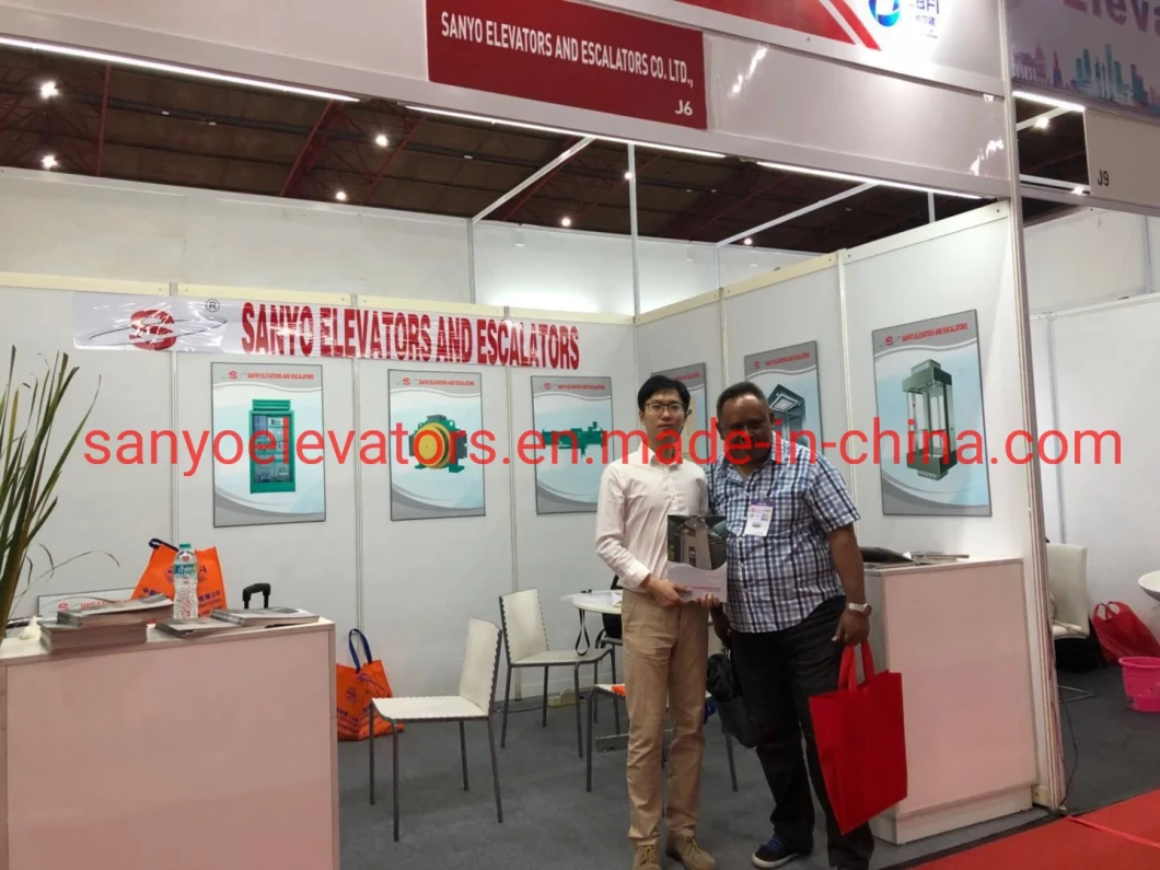 SANYO Circular Glass Elevator Lifts Panoramic Glass Elevator with factory lower price