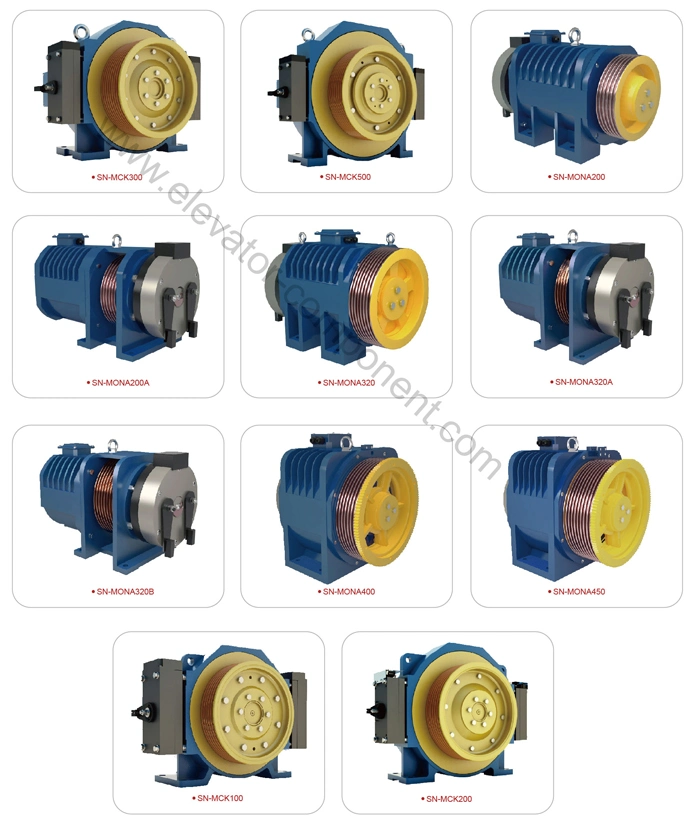 Manufacturer Gearless Elevator Traction Machine for Elevator