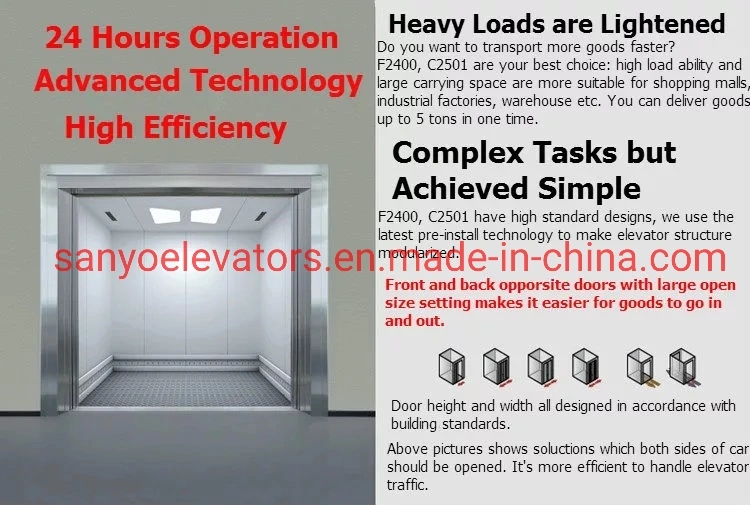SANYO FUJI Factory Low Cost freight elevator residential warehouse cargo lift