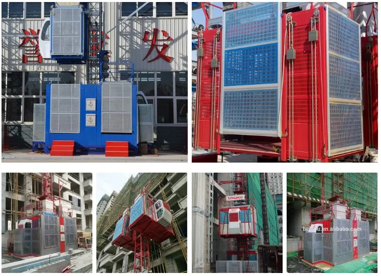 Building Elevator Small Lifts Pinion and Rack Construction Hoist