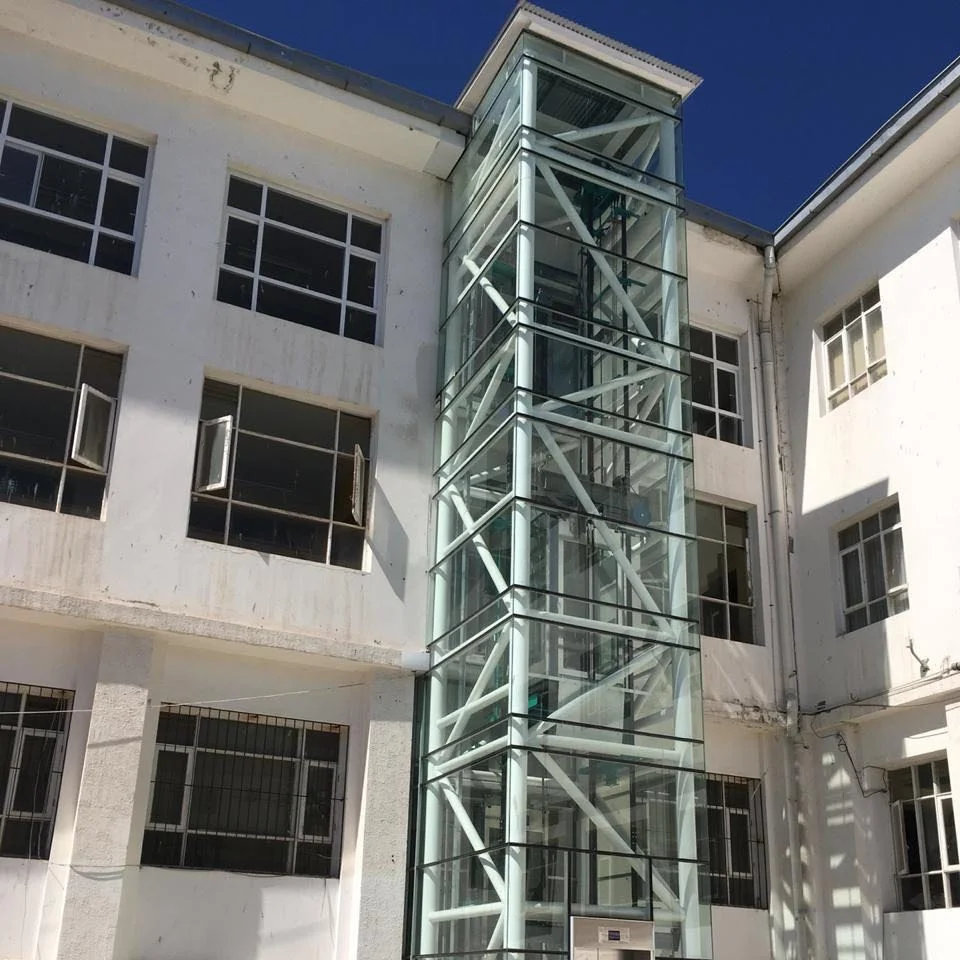 Circular Glass Cabin Panoramic Sightseeing Elevator For Hom Restaurant