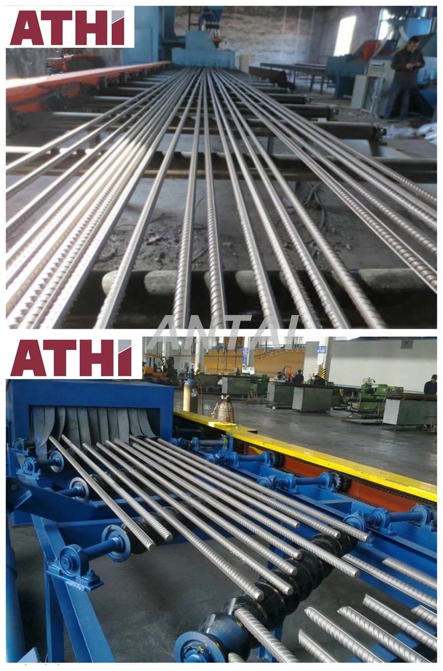 Roller Conveyor Tunnel Pass Through Type Shot Blasting Machine for Ms Channel Frame Structure Steel Cleaning