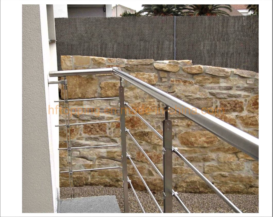 Stainless Steel Balustrade / Railing / Handrail Stainless Steel Post with Steel Rod/Bar