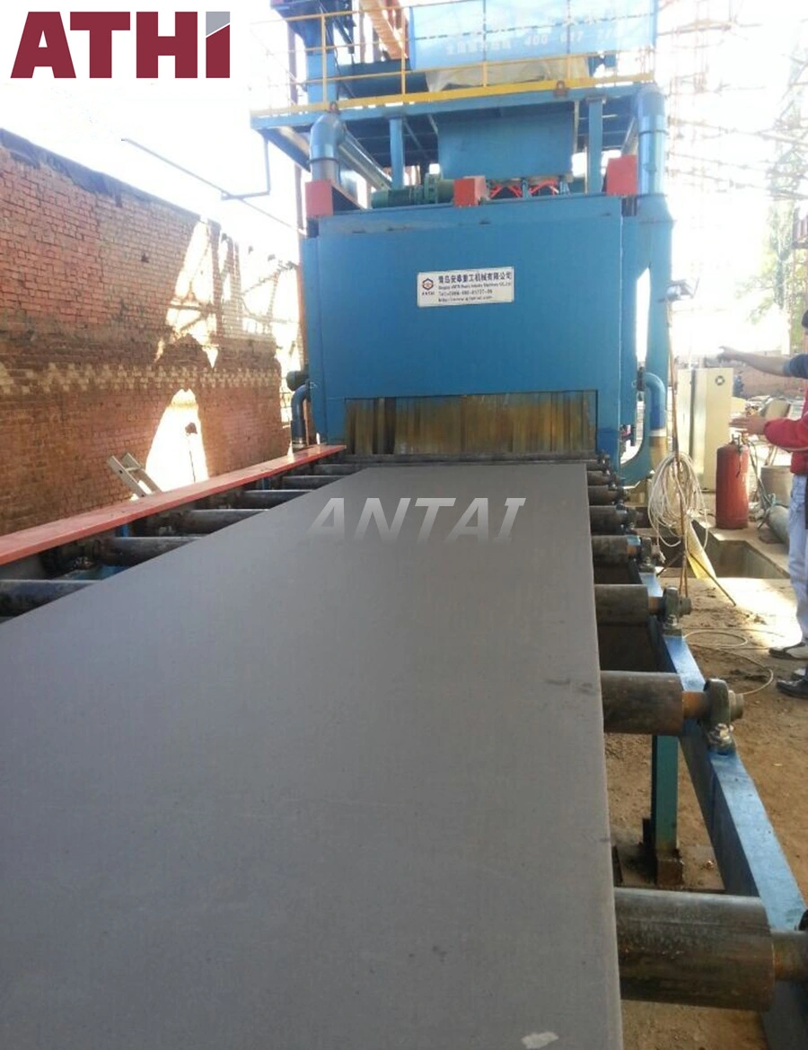 Roller Conveyor Tunnel Pass Through Type Shot Blasting Machine for Ms Channel Frame Structure Steel Cleaning