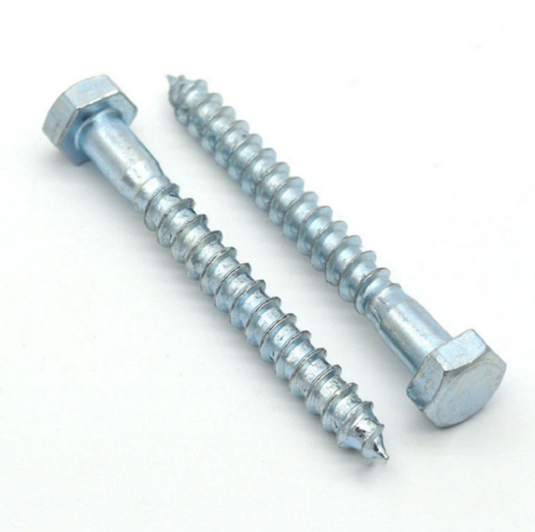 DIN571 HDG Carbon Steel HDG Hex Self Drilling Wood Screw