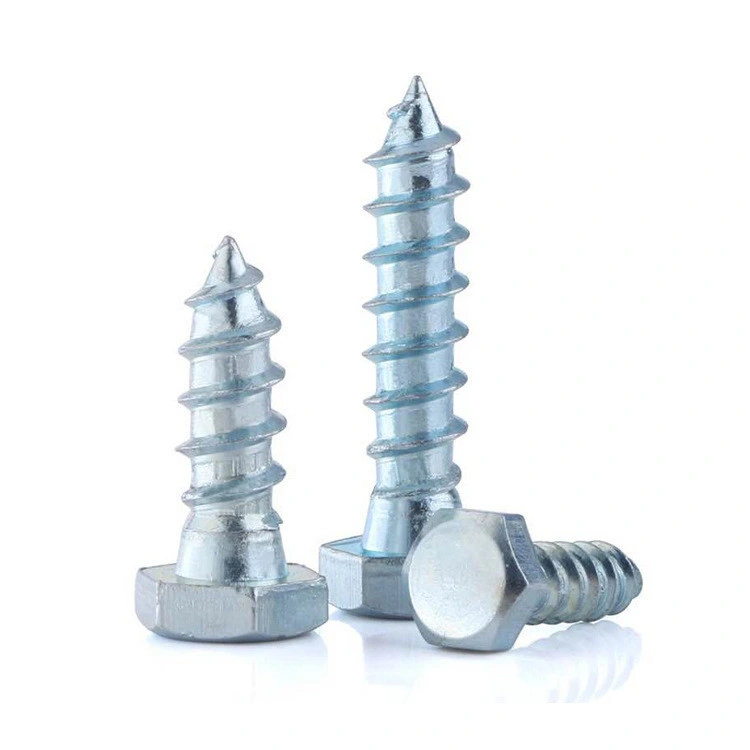 DIN571 HDG Carbon Steel HDG Hex Self Drilling Wood Screw