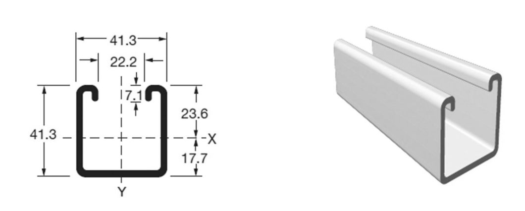 Popular High Quality Australia Galvanized Strut Channel