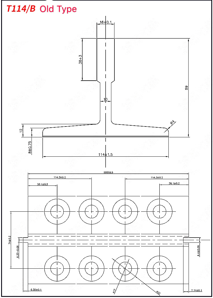 Tk5a Cold Drawn Elevator Machined Guide Rail