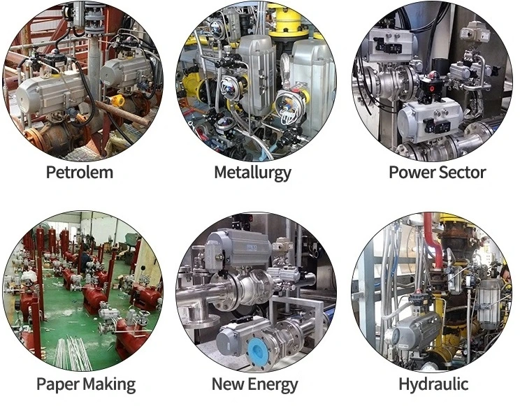 Flange Connecting Floating Ball Valve with Pneumatic Actuator