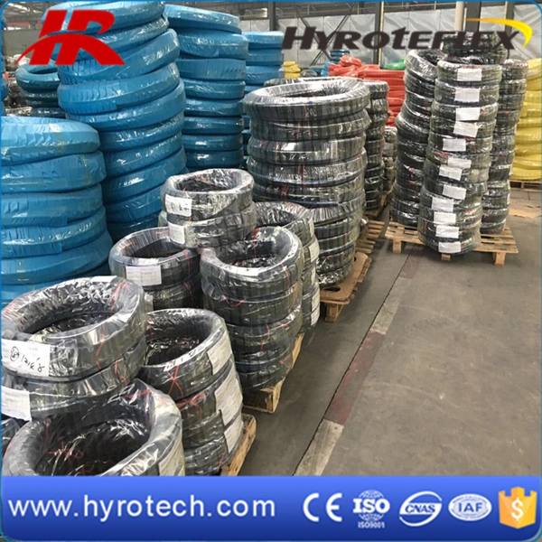 Hyrotech High Pressure Hydraulic Oil Rubber Hose SAE J517 100r2at