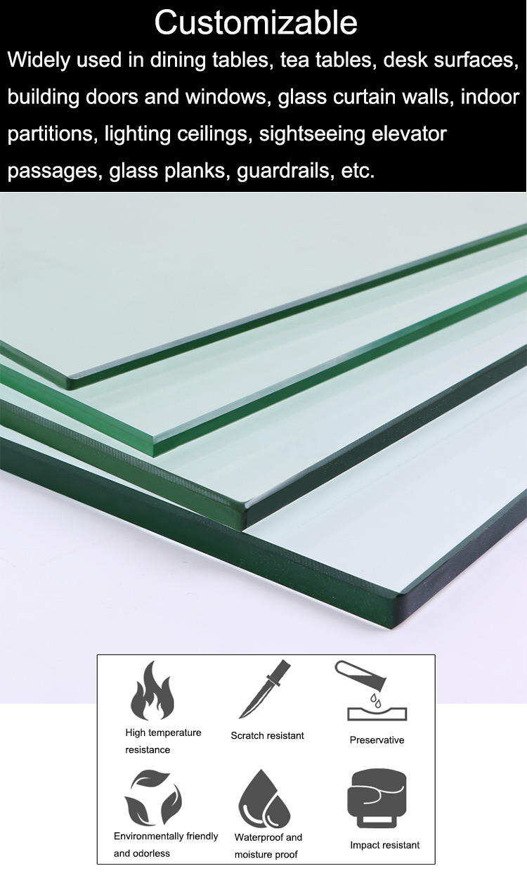 Hot Sale Toughened Tempered Clear Glass Price Manufacturers and Suppliers of Glass