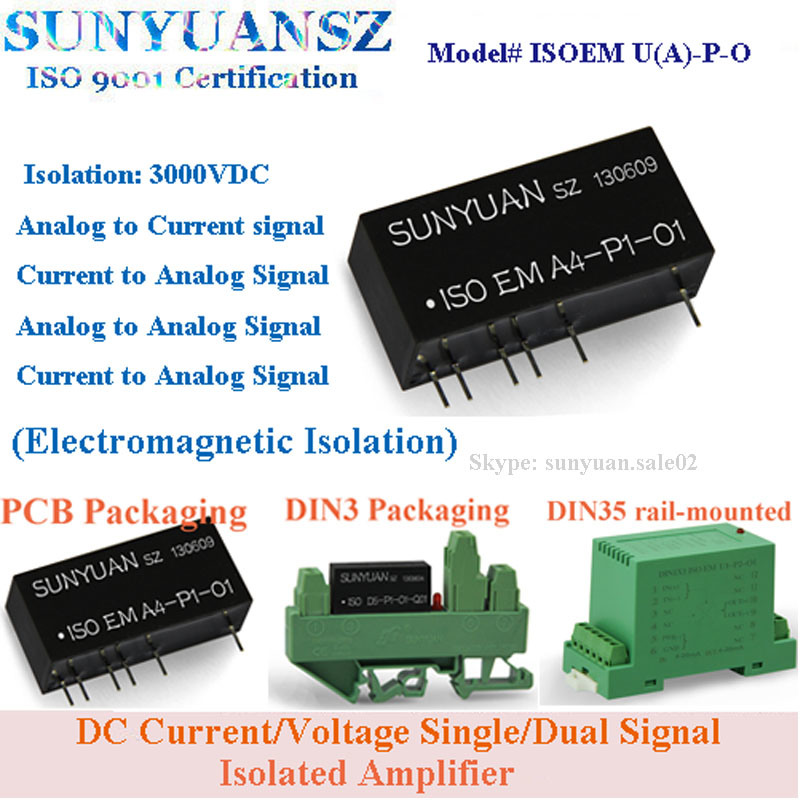 Analog Signal Conditioner 4-20mA to 0-20mA Signal Converter/Transmitters