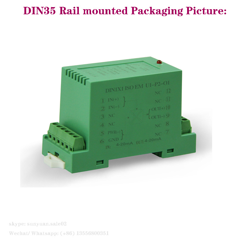 Analog Signal Conditioner 4-20mA to 0-20mA Signal Converter/Transmitters