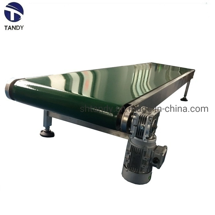 Straight Line Belt Conveying Machine / Curve PVC Belt Transporting Conveyor