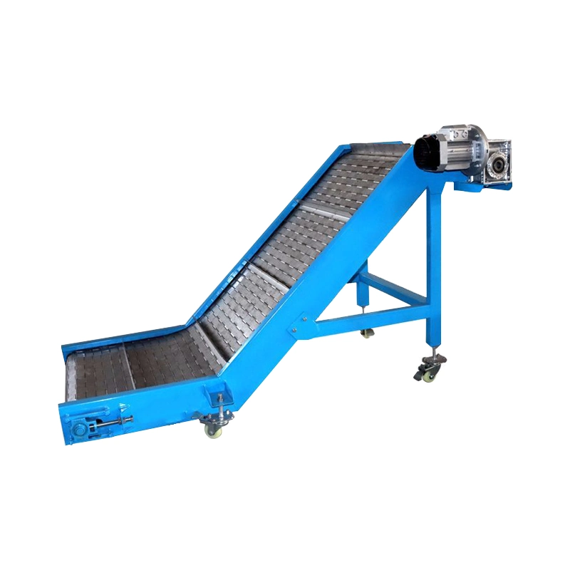 Express Logistics Packaging Assembly Line Conveyor Food Grade Climbing Conveyor