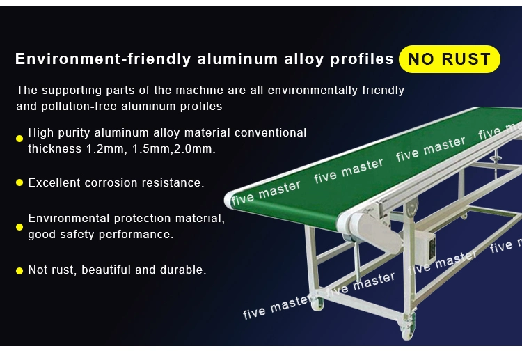 Automatic Workshop Assembly Express Belt Conveying Line PVC Belt Conveyor