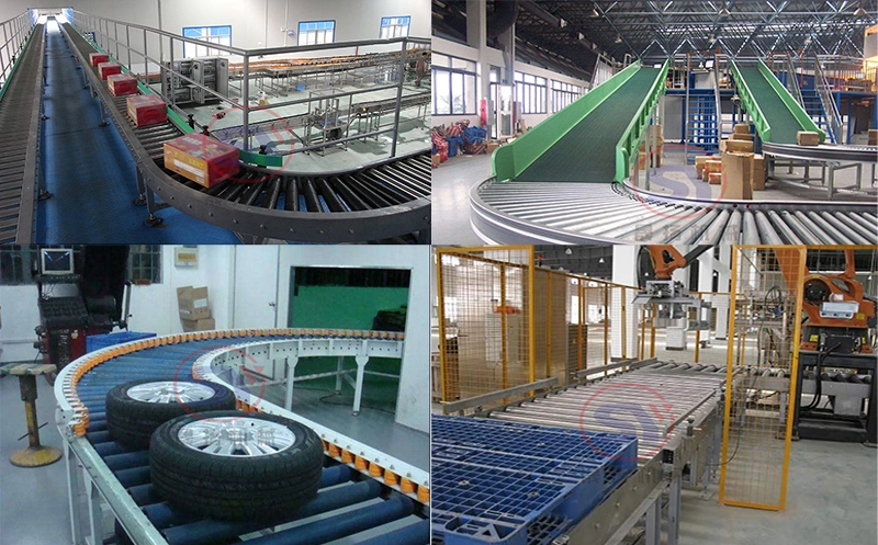 Motorised 90 Degree Aluminum Pipe Roller Conveyor with High Quality Good Price