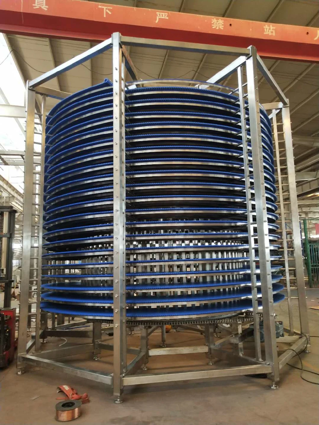 Stainless Steel Bread Spiral Conveyor Cooling Tower for Automatic Bun Loaf Baking Production Line