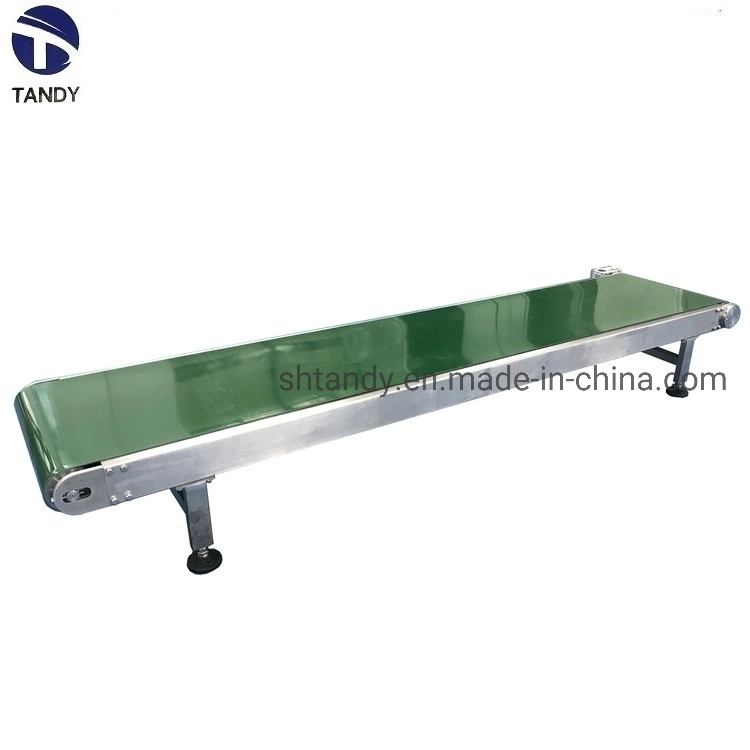 Straight Line Belt Conveying Machine / Curve PVC Belt Transporting Conveyor