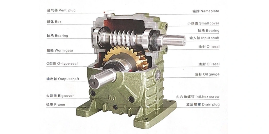 Wp Series Worm Gearbox Gearmotor for Conveyors