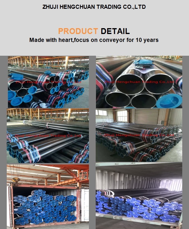 Conveyor Parts ERW Steel Pipe Carbon Stainless Steel Pipe for Steel Structure