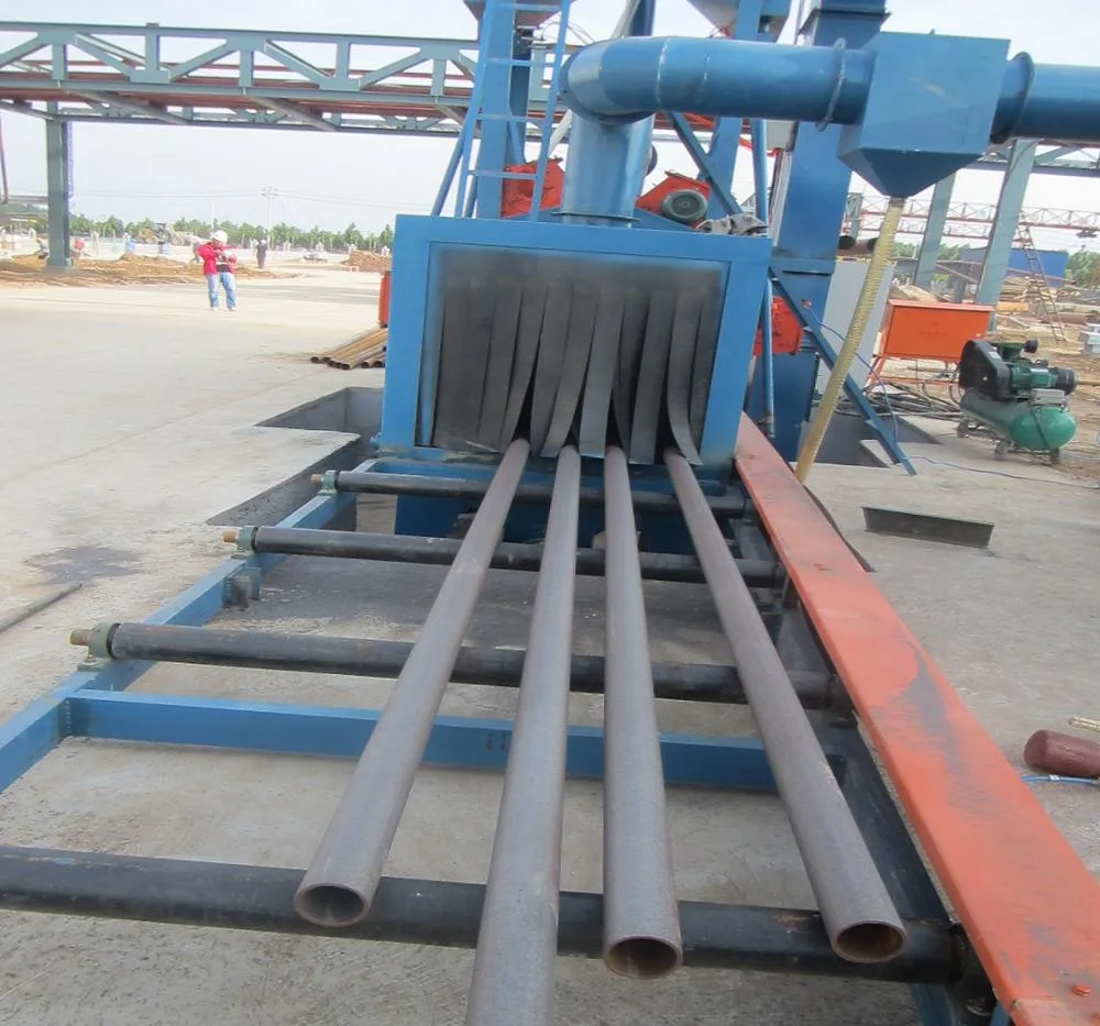 Automatic Roller Conveyor Pipe Shot Blasting Machine, Sand Blasting Machinery