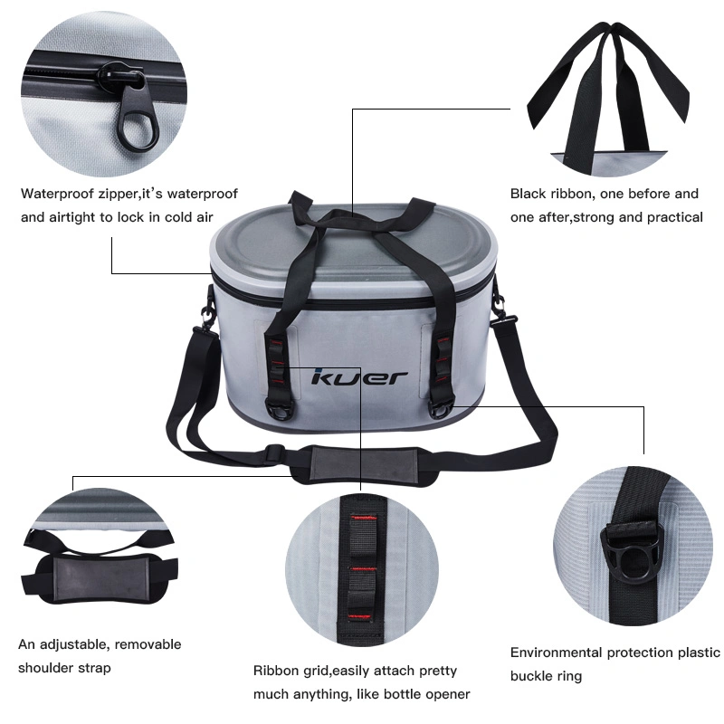 Outdoor Waterproof Insulated 20/30/40 Cans Soft Cooler Bag