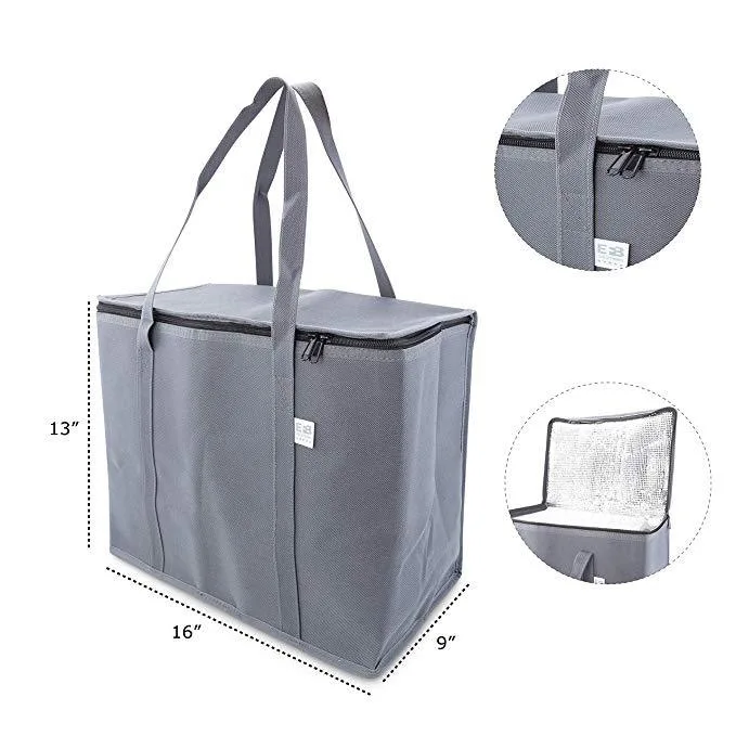 Insulated Reusable Grocery Shopping Bags Foldable Cooler Bag