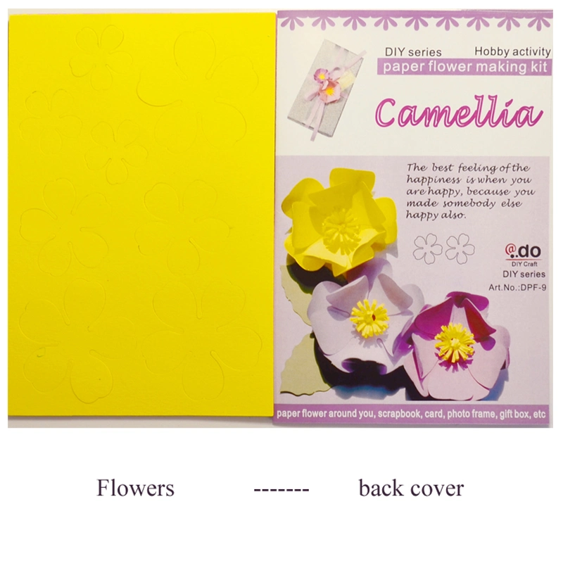 3D Decoration Paper Flower DIY Handmade Craft Material Kit of Camellia