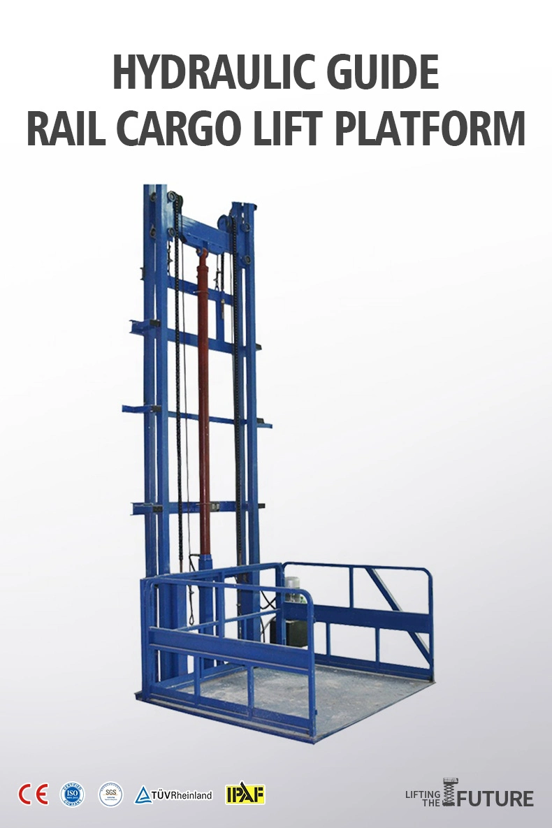 Qiyun Cargo Lift Wall Mounted Industrial Cargo Lift for Lifting Materials and Goods Load 1 Ton